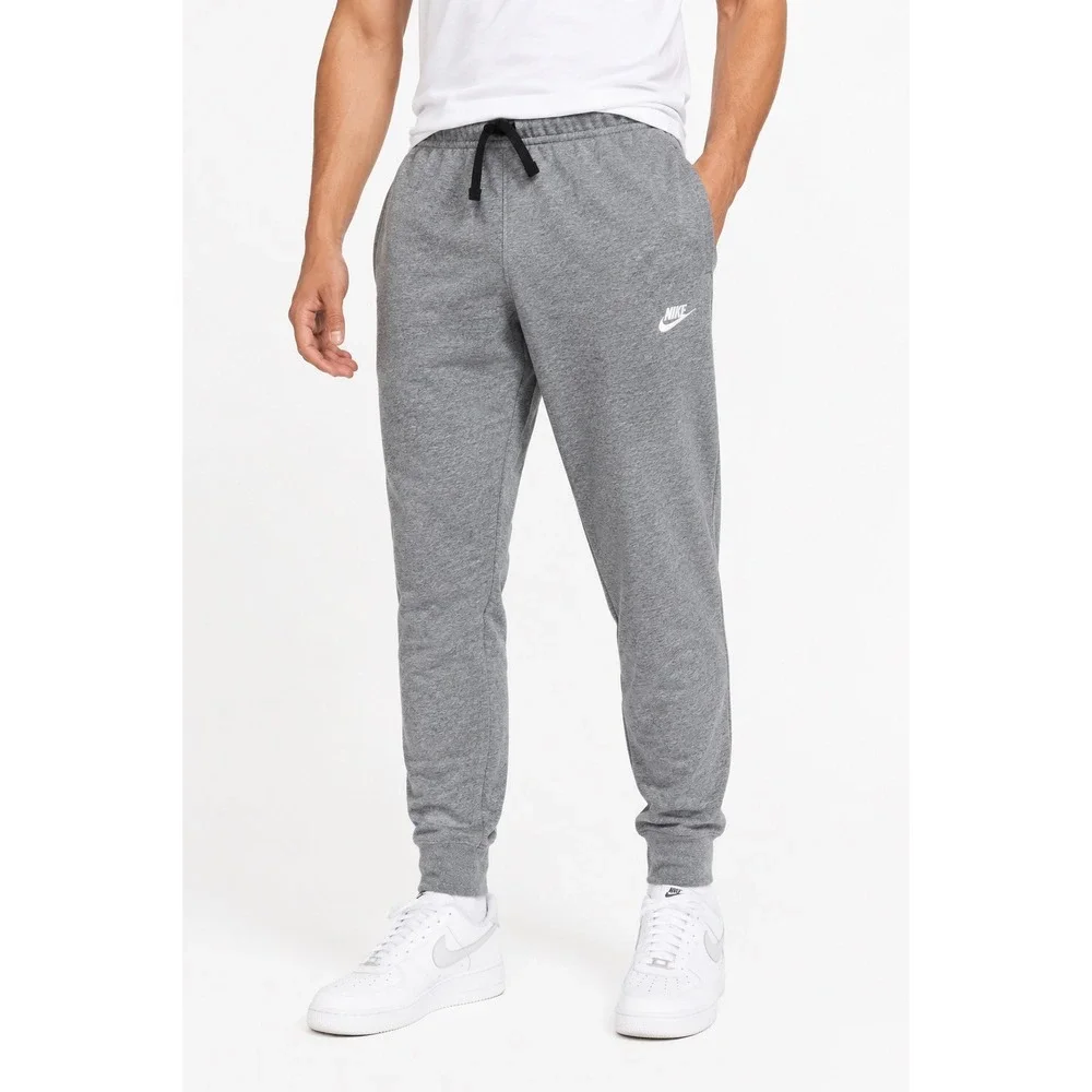 Nike Men's Sportswear Club Fleece Jogger Sweatpants Cuffed Gray Size Large